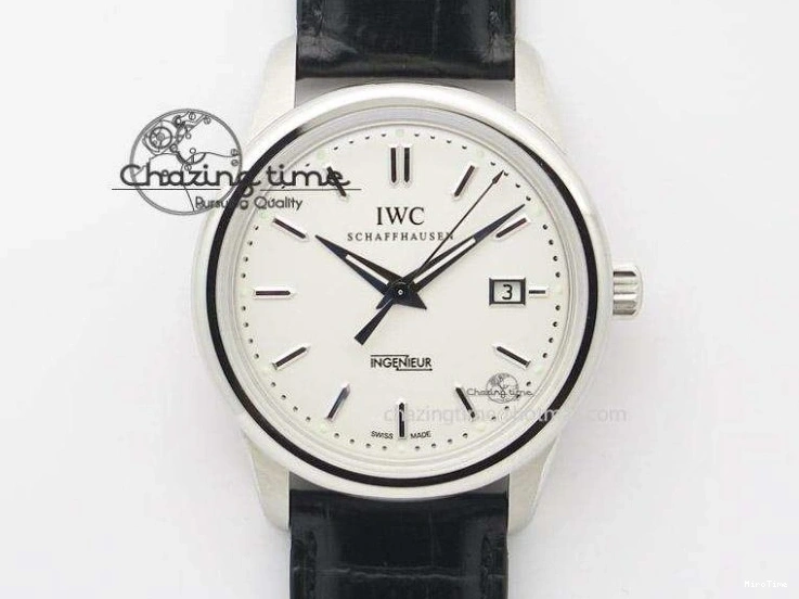 MIROTIME 0305 Portofino Automatic SS TWF 1:1 Best Edition Silver Dial Gold Markers on Brown Leather Strap A Bright 7203